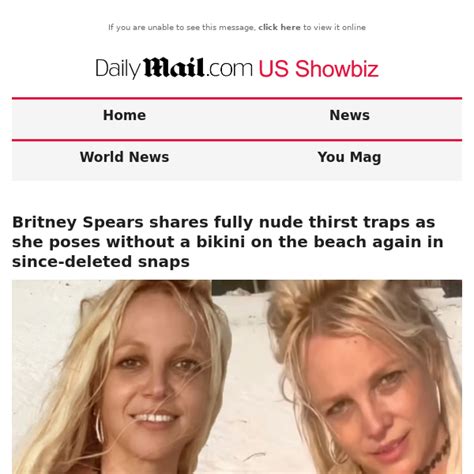 britney soears nudes|Britney Spears shares fully nude thirst traps as she poses without。